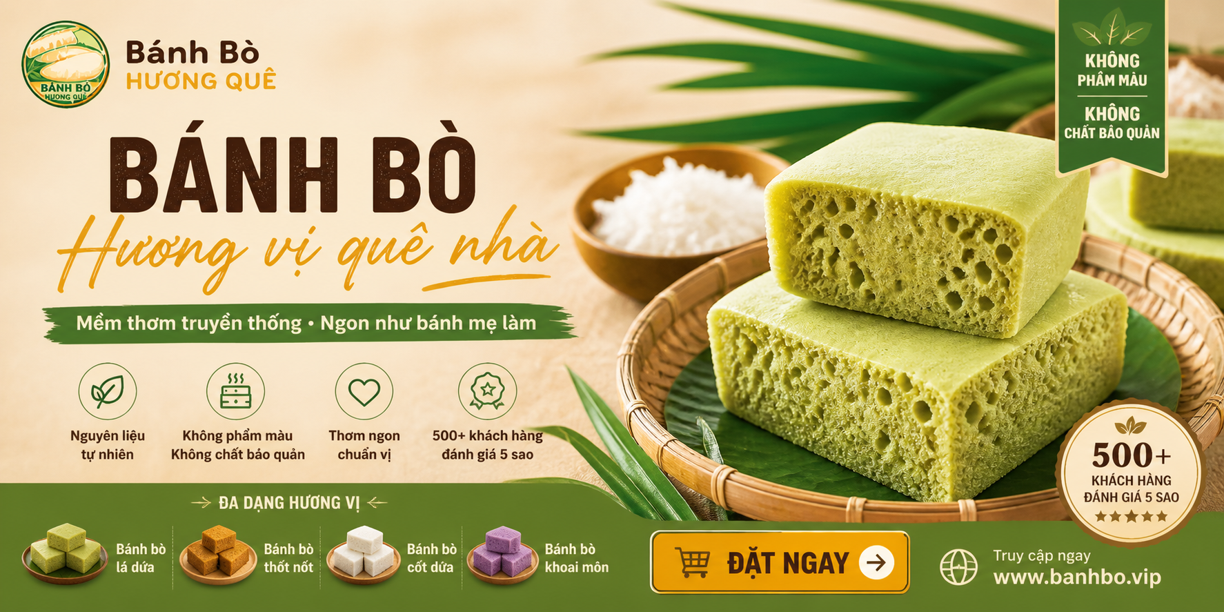 Bánh Bò Lá Dứa